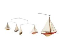Authentic Models A-Cup Mobile With 4 Colorful Wood J-Yacht Miniatures