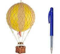 Authentic Models Hängedekoration Floating in the Skies Yellow Double, Ballon, Rattan / Papier / Kunststoff, AP160DY