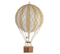 Authentic Models Montgolfière/Ballon-Modèle - Carton/Raphia Corbeille - main - Ø 8 cm - Hauteur : 20 cm.