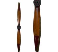 Authentic Models Wanddeko Propeller Vintage Flight Large, Flugzeugpropeller, Mahagoni-Holz, Messing, AP158