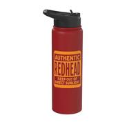 Authentic Redhead Keep Out Of Direct Sunlight Citation Red Hair Stainless Steel Insulated Water Bottle