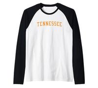 Authentic Tennessee Throwback Classic Orange Fan Gear Manche Raglan