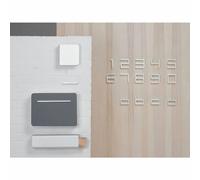 Authentics Entrance Hausnummer 1, Hauswand-Dekoration, Aluminium, Silber eloxiert, 80601