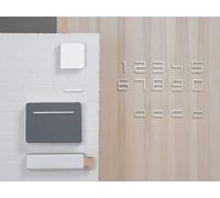 Authentics Entrance Hausnummer 9, Hauswand-Dekoration, Aluminium, Silber eloxiert, 80609