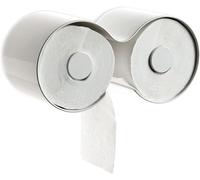 Authentics Kali distributeur de papier toilette, distributeur de rouleaux de papier toilette pour 2 rouleaux, plastique, blanc, 1313478