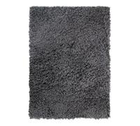 AUTHENTIK - Tapis tout doux fausse fourrure 160 x 230 cm Gris Foncé Gris