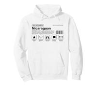 Authentique étiquette d'identité de fierté nicaraguayenne Sweat à Capuche