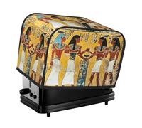 Authentique housse de grille-pain de l'Égypte antique à 2 tranches pour petits appareils de cuisine avec poches, protection contre la poussière et les empreintes digitales