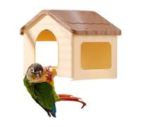 Authentique nichoir à oiseaux - Fournitures rétractables confortables pour animaux de compagnie, nichoir à oiseaux avec coussin, installation intérieure d'hiver, couchage avec cachettes, repos pour