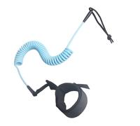 Authentique planche à pagaie, laisse de surf enroulée, 25,4 x 1,3 cm, sangle de jambe élastique avec dégagement rapide, accessoire de pagaie en TPU solide, laisse de planche de surf avec design
