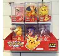 Authentique Pok é mon CHARIZARD GENGAR fait à la main Pikachu PSYDUCK MEWTWO dessin animé poupée ornement jouet pour enfants cadeau de noël GENGAR