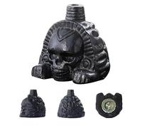 Authentique sifflet aztèque, véritable cri | Objets de collection, for Halloween, Jour des Morts(Black)