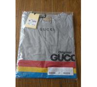 authentique t shirt gucci taille 12 ans gris rouge jaune et bleu