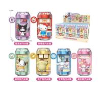Authentique TrendySound Sanrio Soda Pop Shop Street Hellokitty DIY Assembly Light-up Blind Box Figure Desktop Ornament Gift Random 2Pcs