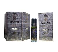 Authentiquenhuile de parfum Dakar par Al Rehab 6x6 ml, sans alcool, Halal
