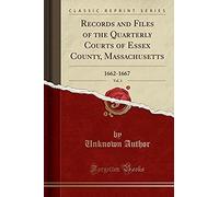 Author, U: Records And Files Of The Quarterly Courts Of Esse