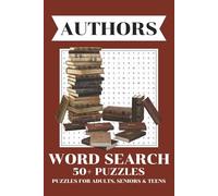 Authors Word Search Book: Word Searches with Easy to Read Print about Authors, Historical Authors, International Authors and More | 6x9 inches, 110 ... Gifts for Vacations, Holidays and Free Times
