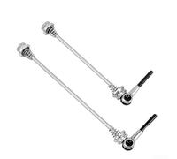 Autilyshop 1 paire de brochettes à dégagement rapide TC4 pour vélo de route, VTT, vélo pliant, roues avant 100 mm arrière 130 mm 135 mm légères et haute résistance (argent)