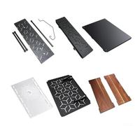 Autilyshop Accessoire d'extension de table de camping en alliage d'aluminium pliable ultra léger multifonction panneau de connecteur pour système de meubles modulaires IGT noir bois blanc (1 unité