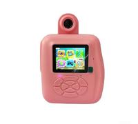 Autilyshop Appareil photo imprimé pour enfants avec carte mémoire de 32 Go, impression à l'encre - Design léger en bleu vif pour capturer des moments amusants et créatifs avec Easy T (bleu)