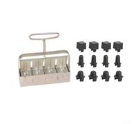 Autilyshop Bloc de sol pour démarrer le fer plaqué zinc, outil de blocage de sol portable, respectueux de l'environnement, élagage de l'air, développement des racines, équipement de jardinage (B)