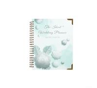 Autilyshop Carnet de planification de mariage 12 mois avec sections personnalisables, listes de contrôle, feuilles de calcul budgétaires, tableaux de sièges et détails du fournisseur Compa