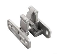 Autilyshop Charnière de porte en pierre robuste en acier inoxydable avec couvercle réglable et design invisible, capacité de charge de 100 à 400 kg, pour puits en pierre, feu et portes épaisses (S)