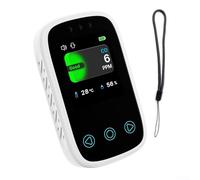 Autilyshop Détecteur de qualité de l'air rechargeable avec thermomètre/hygromètre - Plage de 0 à 999 ppm - Alarme intelligente de chargement de type C - Pour la maison, la serre, la voiture, le