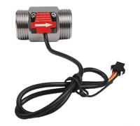 Autilyshop G1 Capteur de débit d'eau à effet Hall avec interrupteur DN25 en acier inoxydable Débitmètre à turbine 2 à 50 L par min DC35 à 24 V pour systèmes de chauffe-eau industriels