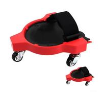 Autilyshop Genouillères coulissantes pour pose de carrelage et travaux de construction avec rembourrage en silicone et base lisse pour mobilité réduite Rouge 29,5 x 22 x 8,8 cm