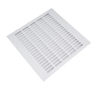 Autilyshop Grille d'aération en alliage d'aluminium perforée pour armoire, placard, résistante à l'humidité, facile à installer, design moderne, 300 x 300 mm, 300 x 400 mm, argenté et noir (argent