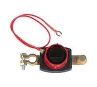 Autilyshop Interrupteur de déconnexion de batterie 500 A avec compteur de tension LED DC 6 V à 36 V en nylon ignifuge plaqué cuivre contacts argent protection inverse polarité anti fausse activation f