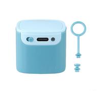 Autilyshop Interrupteur poussoir intelligent robot avec trois boutons interchangeables BLE 42 Protocole sans fil 500 mAh Batterie de type C Charge pour télécommande Tuya App et commande vocale F (bleu