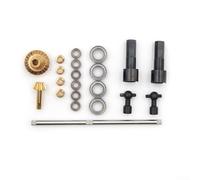 Autilyshop Kit de bagues de transmission d'essieu avant en métal pour camion à chenilles WPL MN RC Pièces de rechange pour véhicule tout-terrain Noir