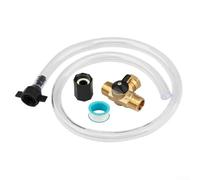 Autilyshop Kit de conversion de pompe permanente pour conduite d'eau de camping-car, bateau, système antigel, valve en laiton, siphon, adaptateur de tuyau pour la plupart des camping-cars et bateaux