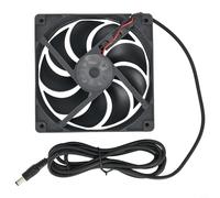 Autilyshop Kit de ventilateur d'échappement solaire avec deux ventilateurs de 12 cm et panneau solaire en PET 10 W 12 V pour poulailler, serre, abri de compagnie, moteur résistant aux intempéries