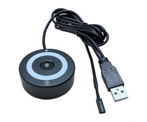 Autilyshop Lecteur d'empreintes digitales USB à 360 degrés avec reconnaissance tactile - Scanner de sécurité avec intégration Hello pour une connexion rapide pour Windows 10 et 11 - Prend en charge