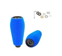 Autilyshop Lot de 2 boutons de moulinet de pêche en EVA pour moulinet Daiwa Tatula DRT MK1 Exsense Baitcasting 50,8 x 23,3 mm Violet/doré/rouge/argenté/gris/noir