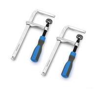 Autilyshop Lot de 2 colliers de serrage à queue d'aronde 160 x 60 mm en acier robuste pour le travail du bois, fixation de rainures de bureau avec finition chromée, bras coulissant stable pour un