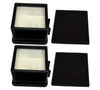 Autilyshop Lot de 2 filtres lavables de rechange pour aspirateur vertical ForF43 2PY1105000 1PY1106000 Easy Lite Cyclonic Quick UD20005 Extreme Cyclonic Quick UD20010 Noir et blanc