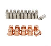 Autilyshop Lot de 20 consommables pour coupe-plasma PR0105 électrodes et buses PR0102-10 pour torche de coupe Trafimet S45 S25 pour le travail des métaux CNC et les applications de soudage industriel