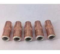 Autilyshop Lot de 5 buses de soudage en cuivre fines cannelées de 30,5 cm et 45,7 cm pour diffuseur de gaz Bernard NS1218C DS1 sans filetage pour MIG TIG et équipement de soudage Acc