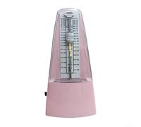 Autilyshop Métronome mécanique de type tour avec cloche pour guitare, piano, violon, batterie et autres instruments, forme conique, matériau ABS, pratique du rythme précis, sans chauve-souris (rose)