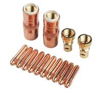 Autilyshop MIG Kit de buse de soudage et diffuseur en laiton cuivre pièces de rechange pour buses Bernard NS5818C DS1 avec embouts de contact en option T023 T030 T035 T045 (T-035)