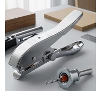 Autilyshop Perforateur Réglable pour Chant Plaqué 12cm Acier(8mm + 3.0mm) | Profondeur réglable, finition lisse, opération manuelle pour facile, pour idéal chant plaqué, déformation