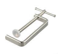 Autilyshop Pince G en acier pour le travail du bois avec couvercle de protection en caoutchouc antidérapant pour menuiserie, bricolage, bricolage, serrage, perçage et coupe, mâchoire plate stable, 46