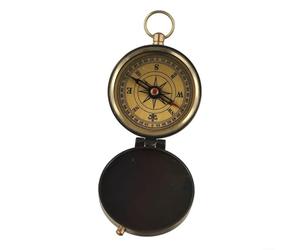 Autilyshop Poche rétro en laiton avec option de gravure personnalisée, outil de navigation vintage pour maison, bureau, jardin, décoration de Noël, anniversaire, 18 x 14 cm