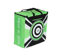 Autilyshop Sac de cible portable en fibre pour la pratique en tissu Oxford résistant à l'abrasion avec points de visée lumineux 40 cm Vert Noir 4 kg