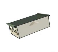 Autilyshop Sac de rangement pour chariot de camping double couche en tissu Oxford imperméable pour chariots de jardin pliants, chariots de plage, housse anti-poussière incluse, noir (12,7 cm, vert)