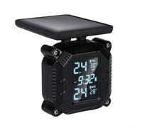 Autilyshop Système de surveillance de la pression des pneus de moto sans fil avec 7 modes d'alarme capteurs externes TPMS pour véhicules à deux roues haute étanchéité étanche à l'humidité 43392 MHz